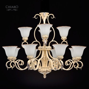 Люстра подвесная CHIARO 254019312 Версаче 12x60W E27